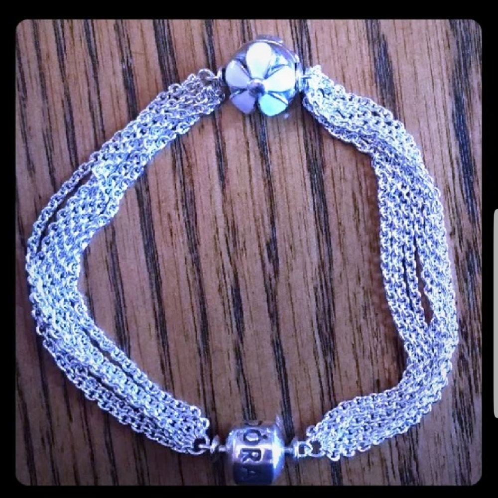 Pandora one clip charm bracelet.